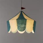 blauw circus lamp