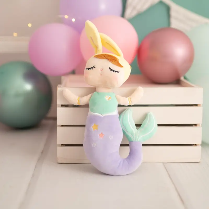 Pop popje zeemeermin paars groen